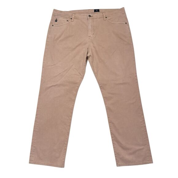 AG Adriano Goldschmied Other - AG Adriano Goldschmied Everett Jeans Size 38 x 31 Tan Slim Straight Stretch